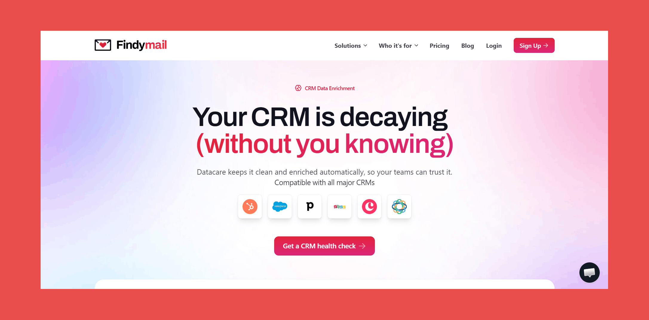 Findymail CRM Datacare: The Always-on CRM Data Cleansing and Enrichment Engine