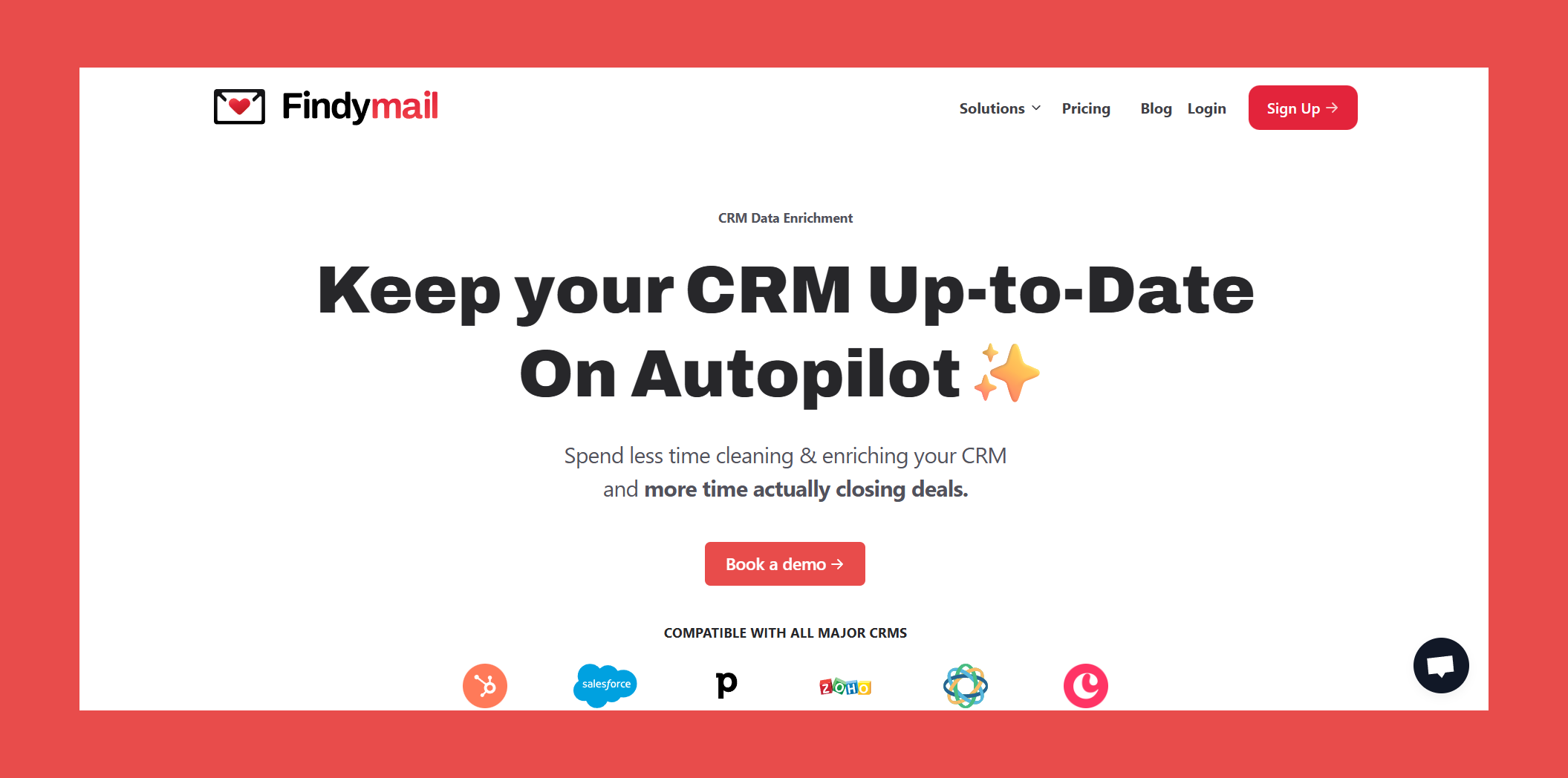 Findymail CRM Datacare: Always-On Enrichment for Your CRM