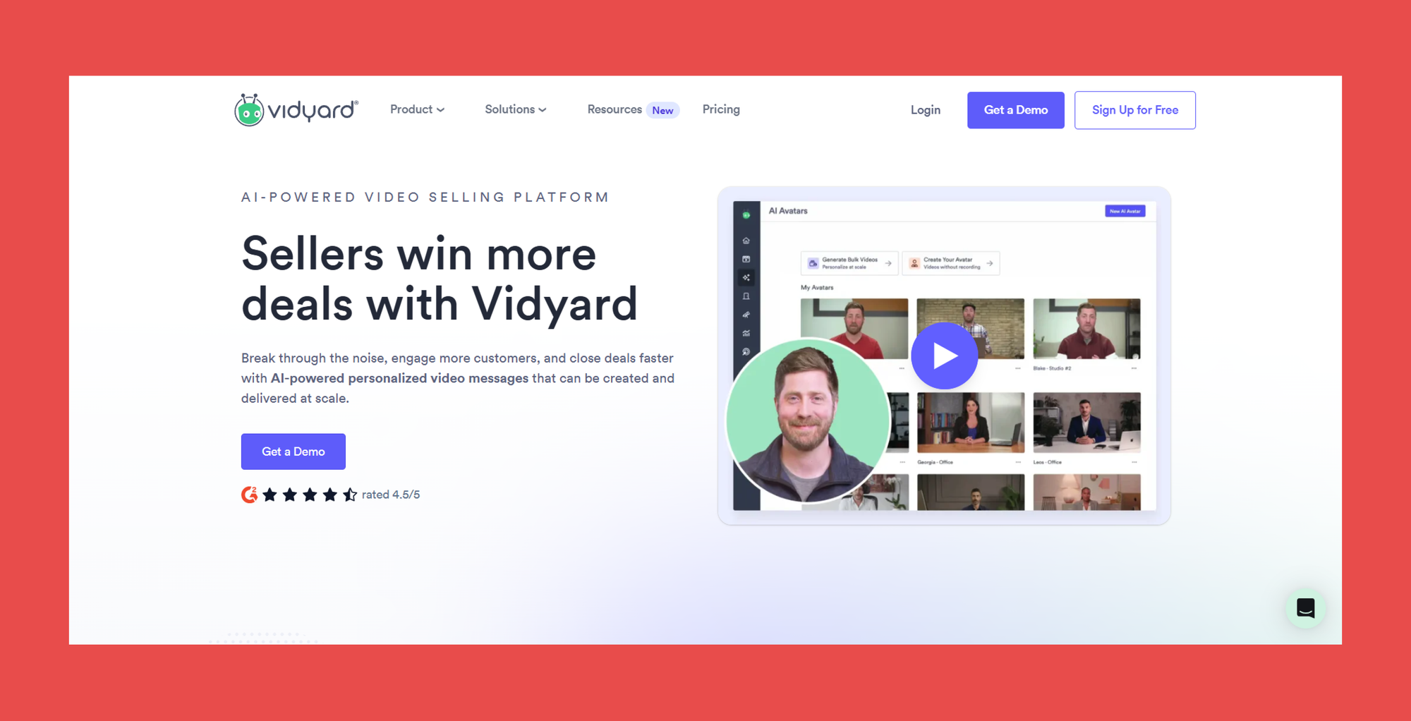 Vidyard: Best For Sales Outreach with Personalized Video