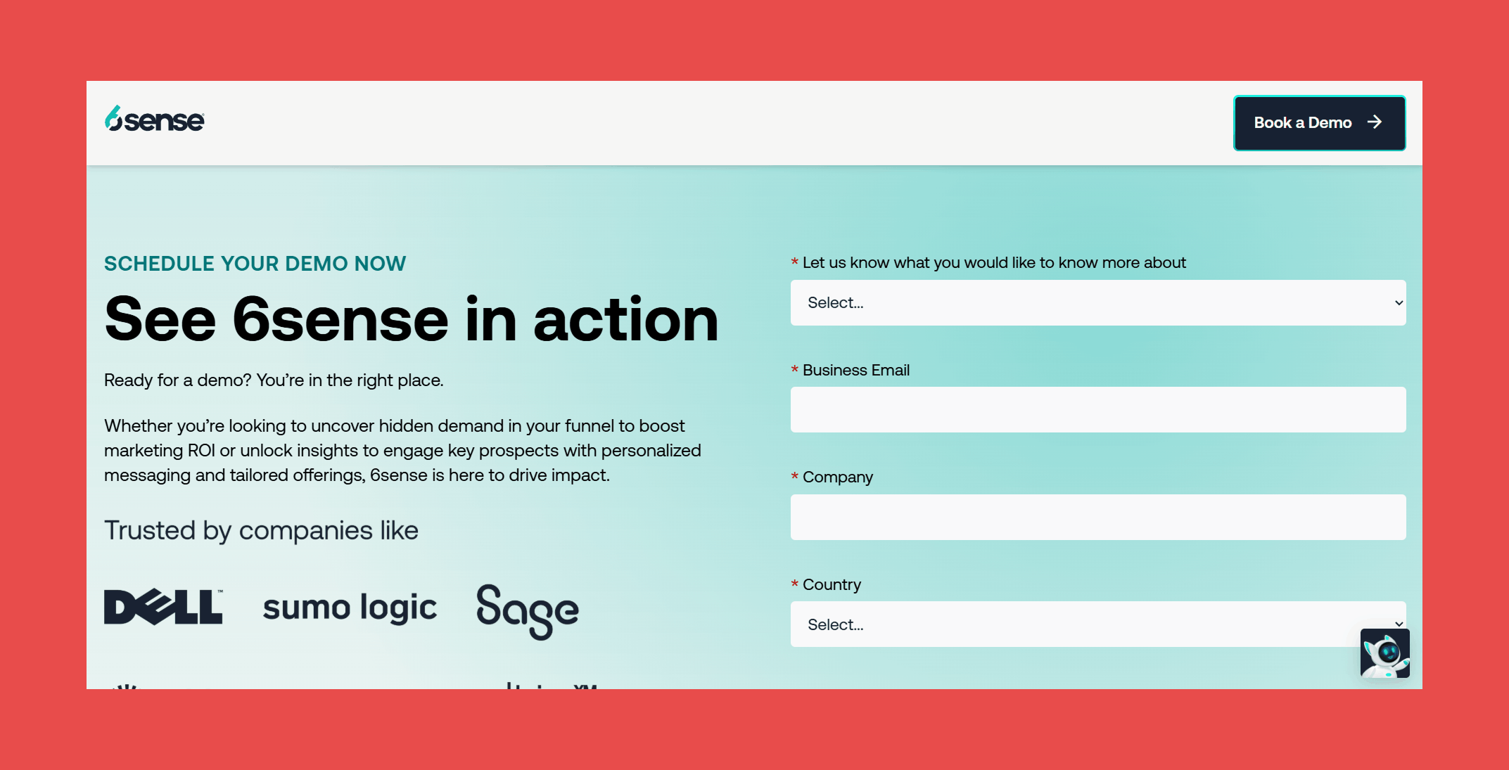 6sense: Best for predictive AI scoring