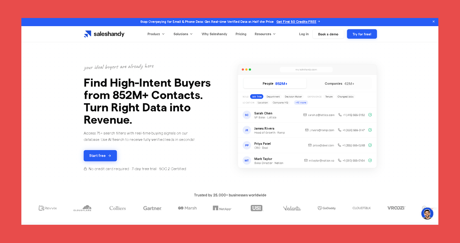 Saleshandy Lead Finder for End-to-End Outbound Prospecting