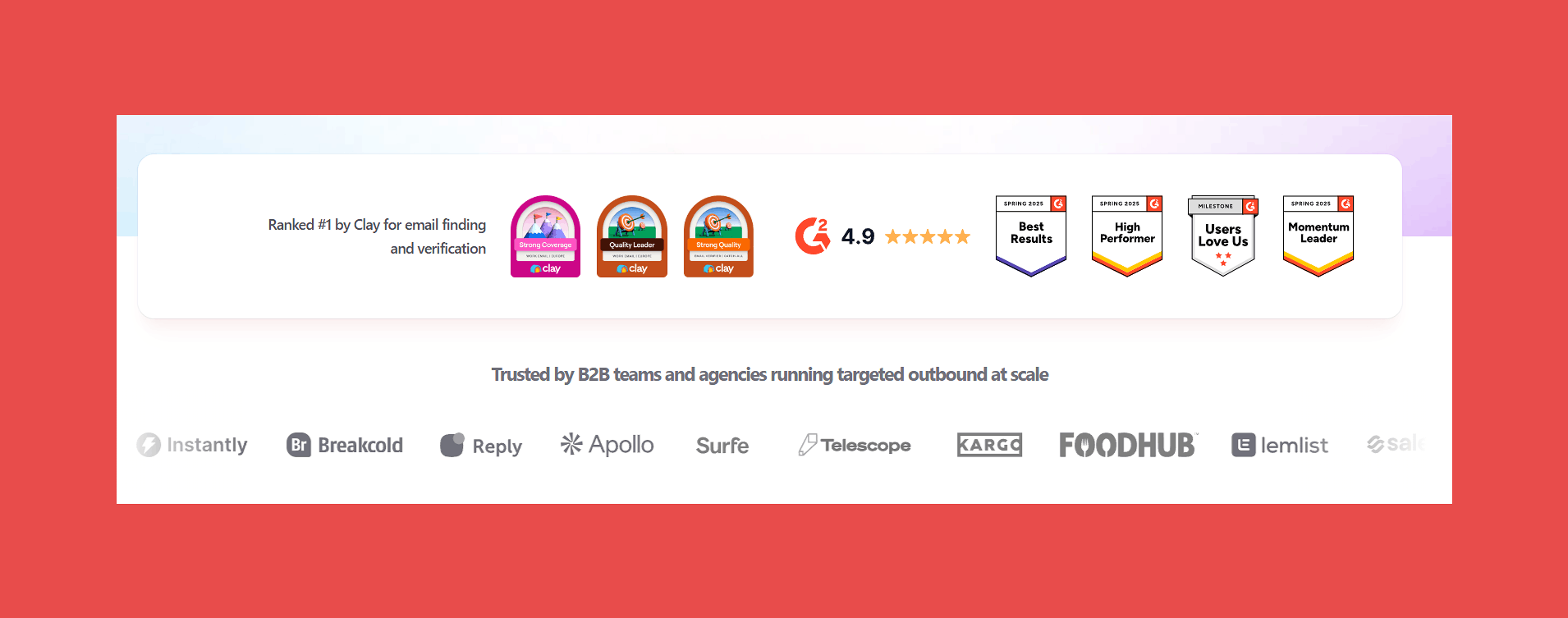Findymail CRM Datacare Ratings