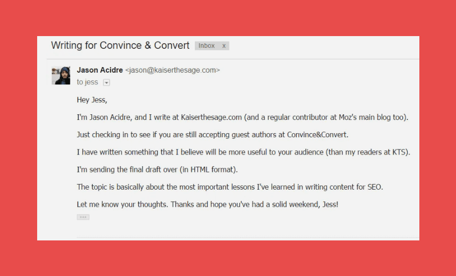Backlink Outreach Email