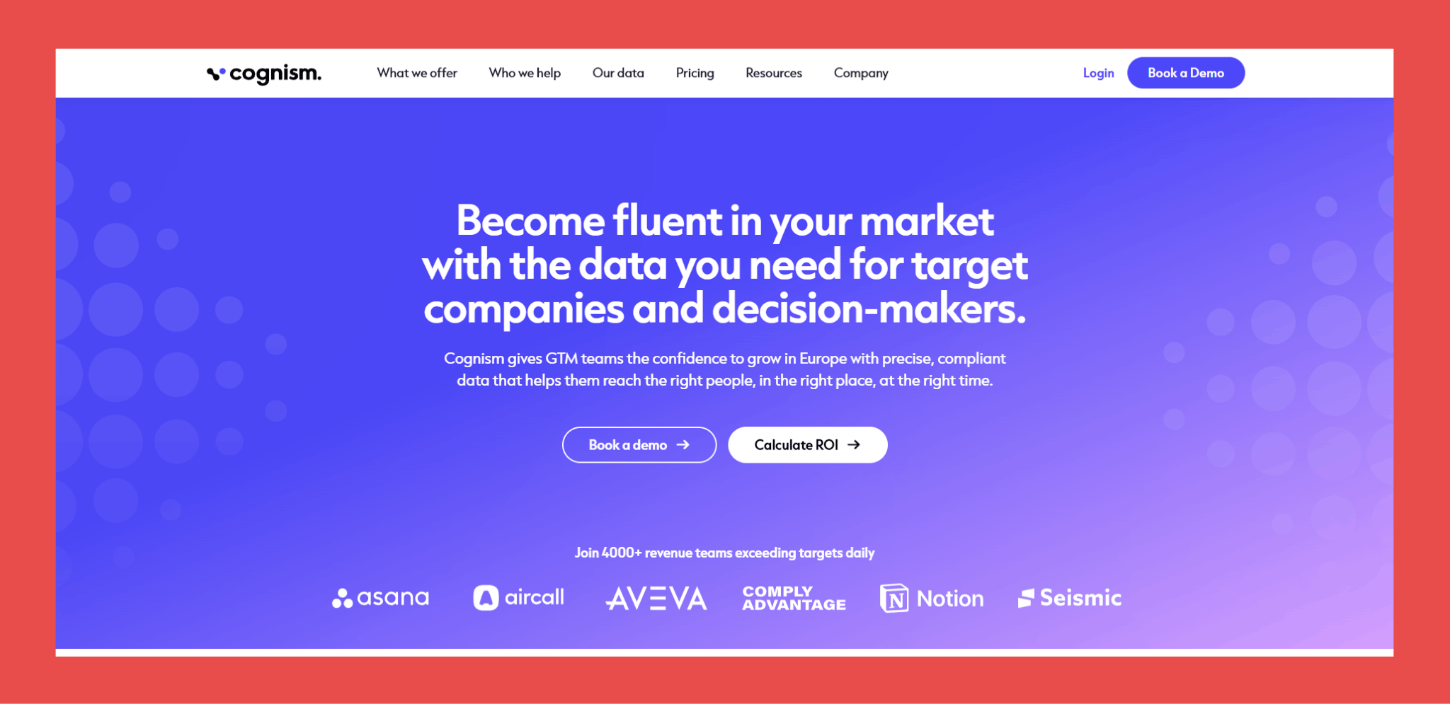 Cognism: Best for GDPR-compliant EU outreach