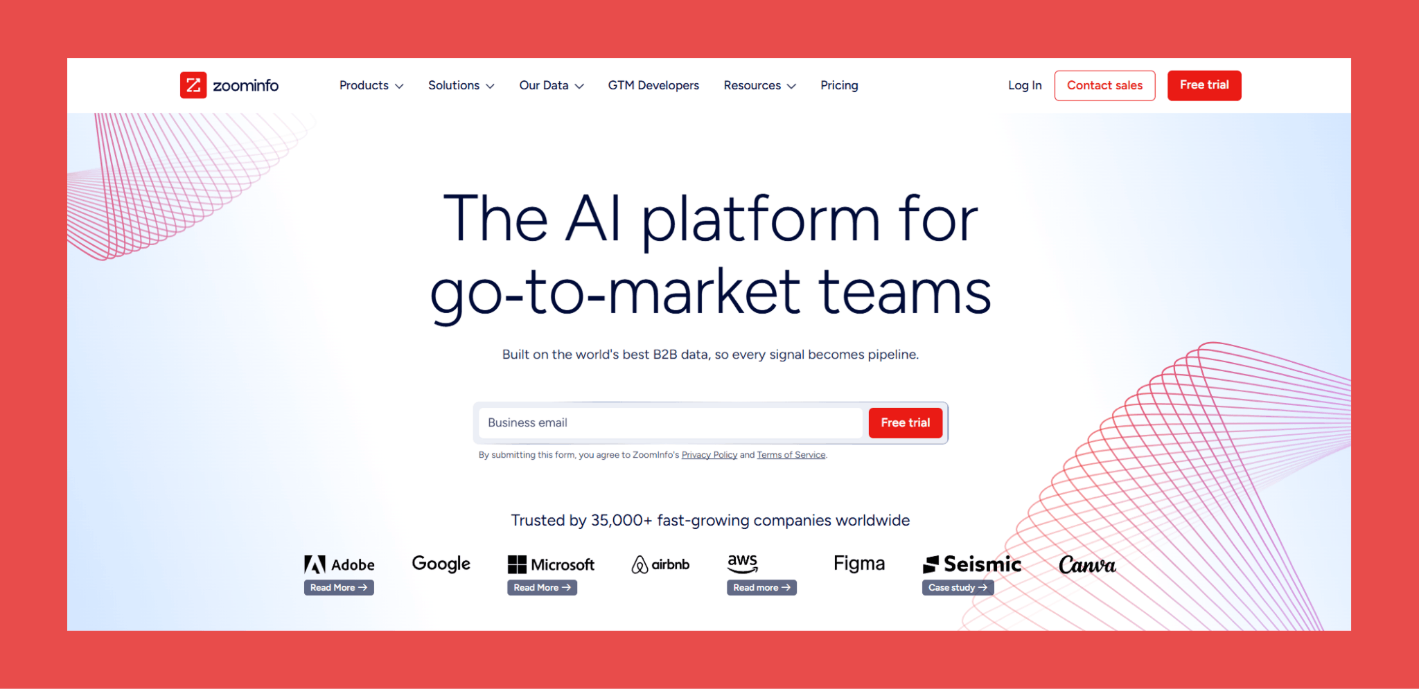 ZoomInfo: Best for Enterprise data intelligence