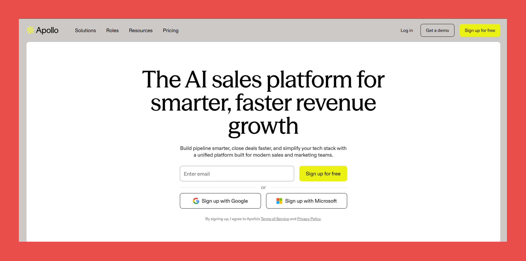 Apollo.io →  Best for: SMBs and early-stage teams wanting an affordable all-in-one platform