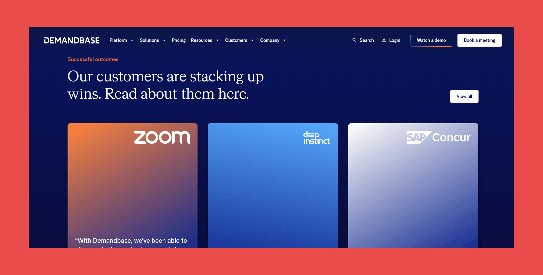 Demandbase → Best for: Account-Based Marketing at Scale