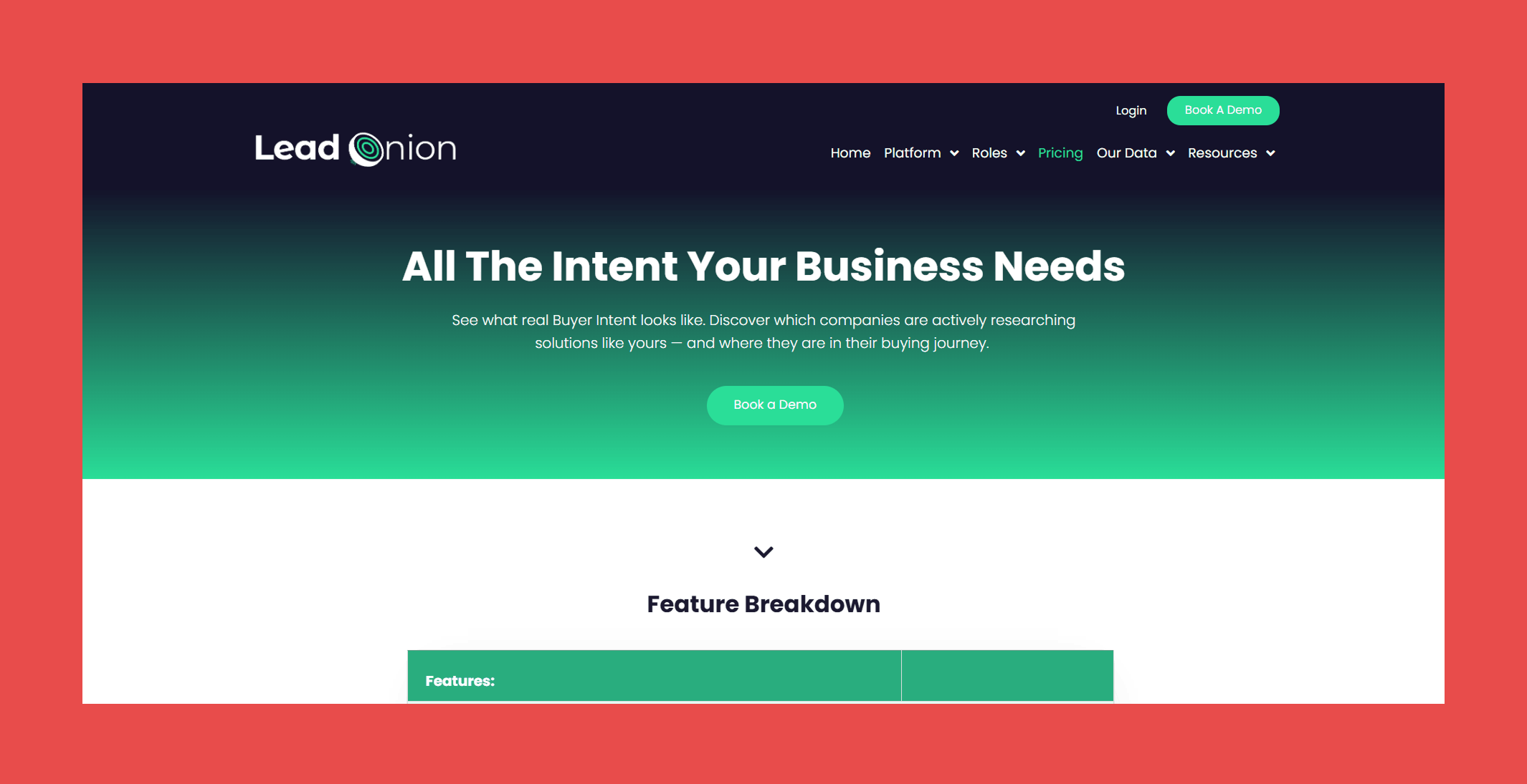 Lead Onion → Best for: All-in-One Intent and Outreach