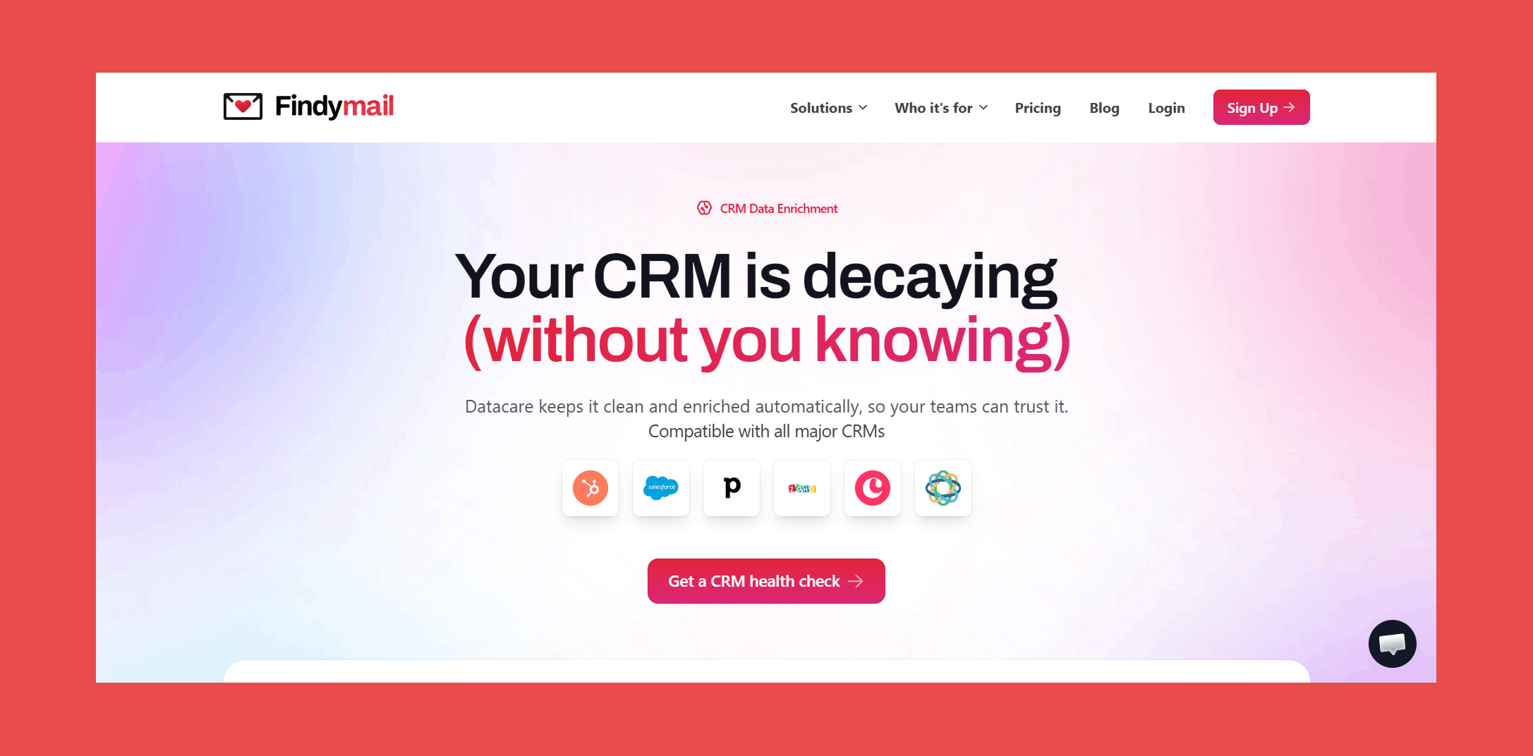 Findymail Datacare — The CRM Infrastructure You Need, Not the Enrichment Plugin You Want