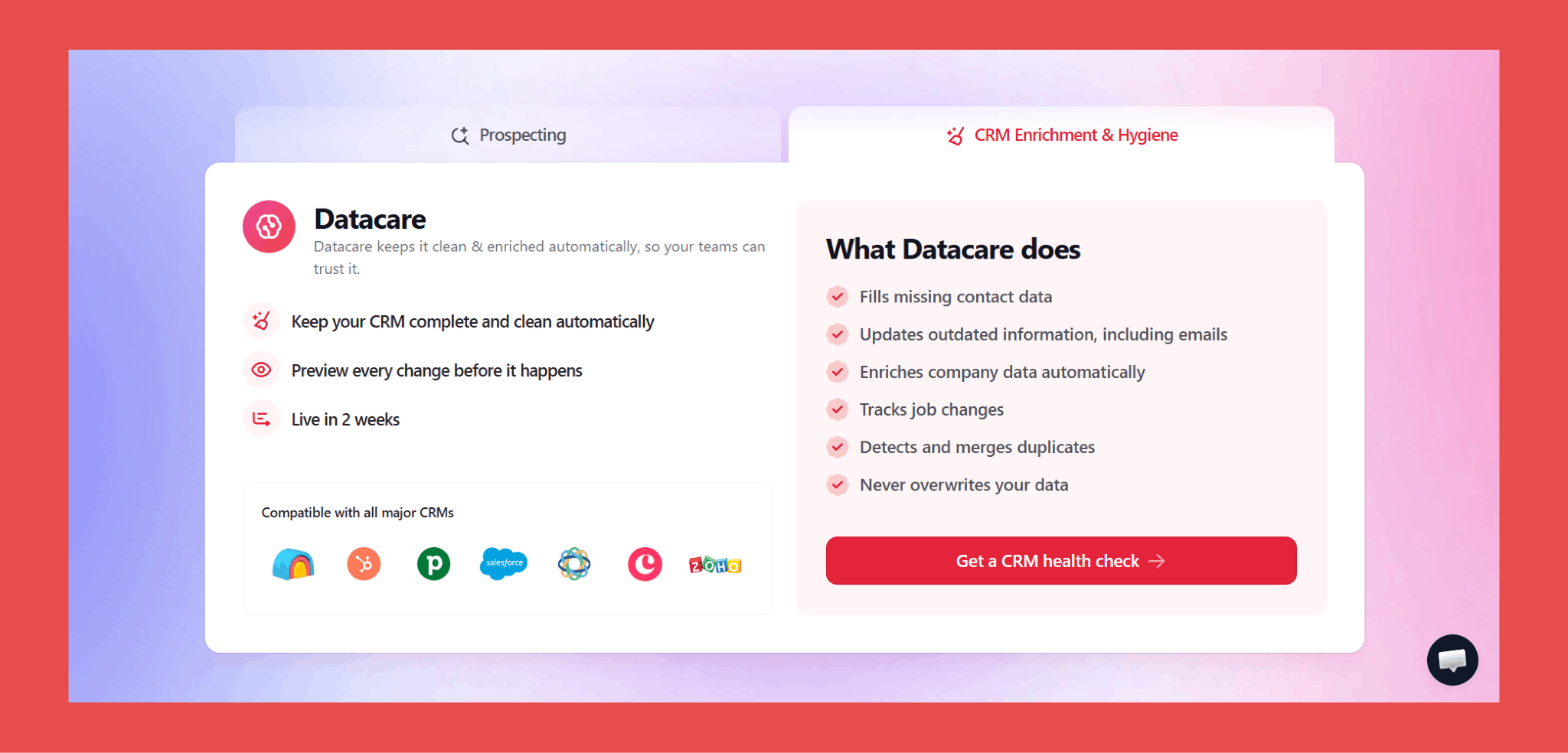 Findymail Datacare — The CRM Infrastructure You Need, Not the Enrichment Plugin You Want