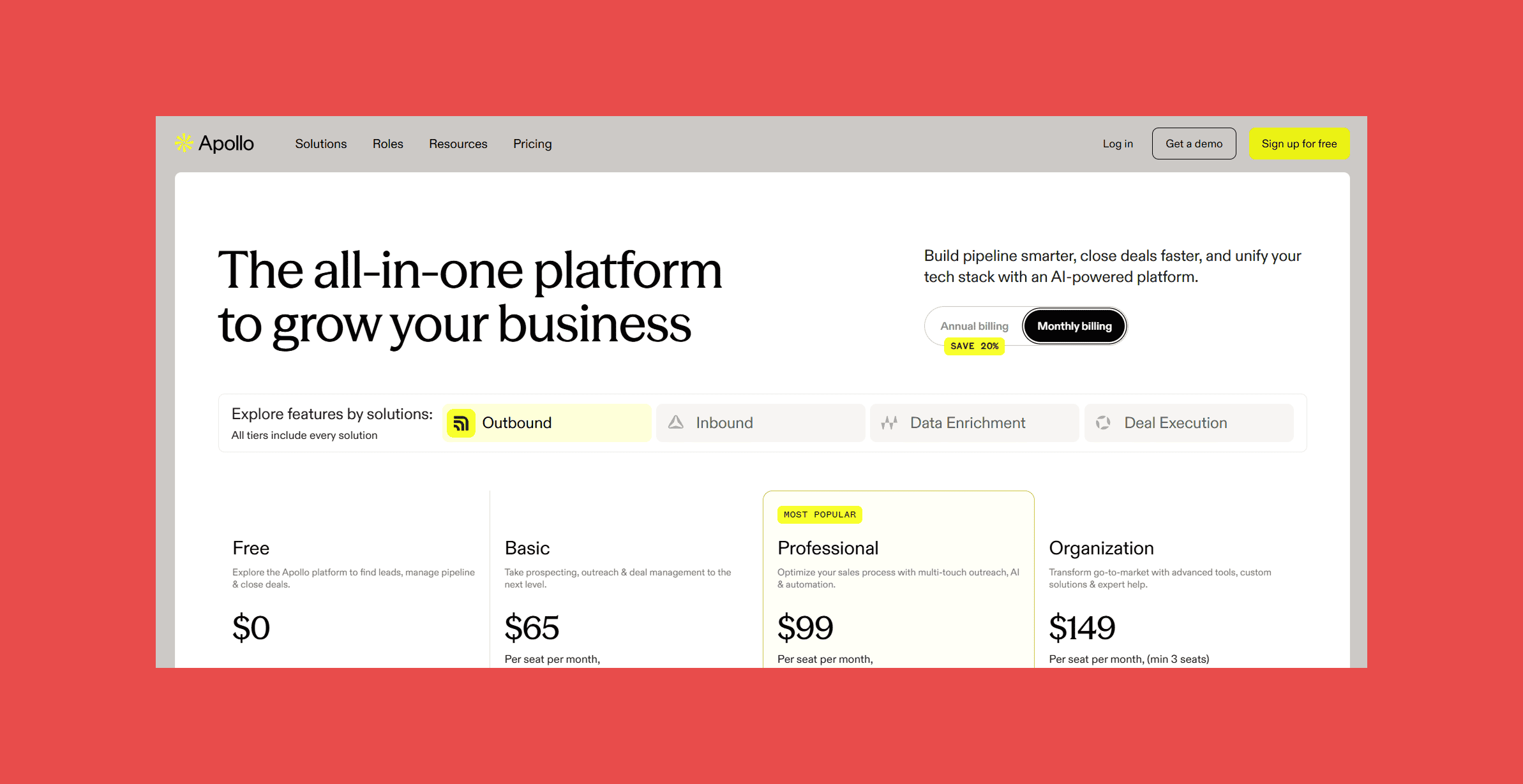 Apollo — Best Prospecting Automation Platform
