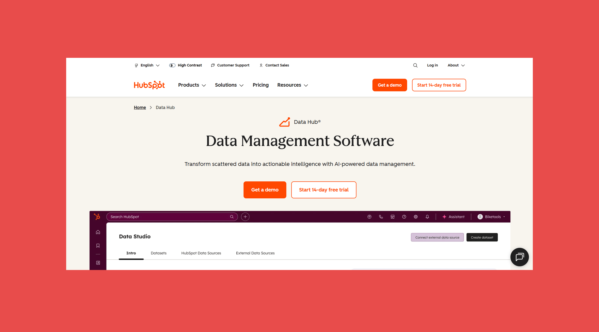 HubSpot Data Hub