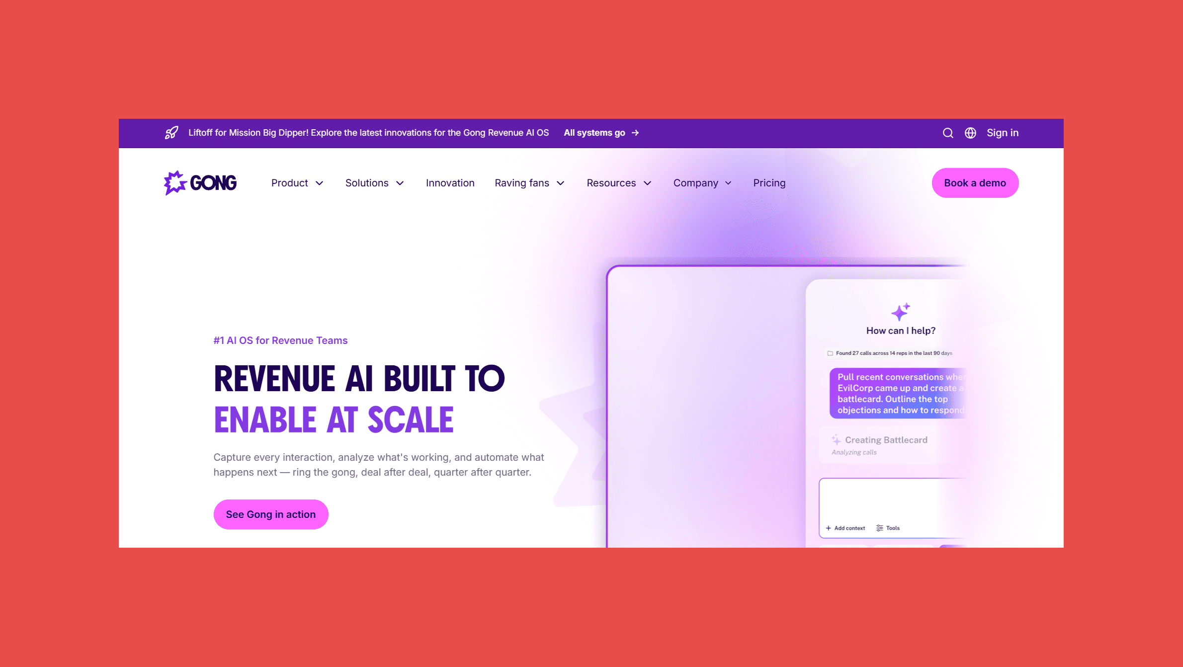 Gong — Best for Sales Coaching