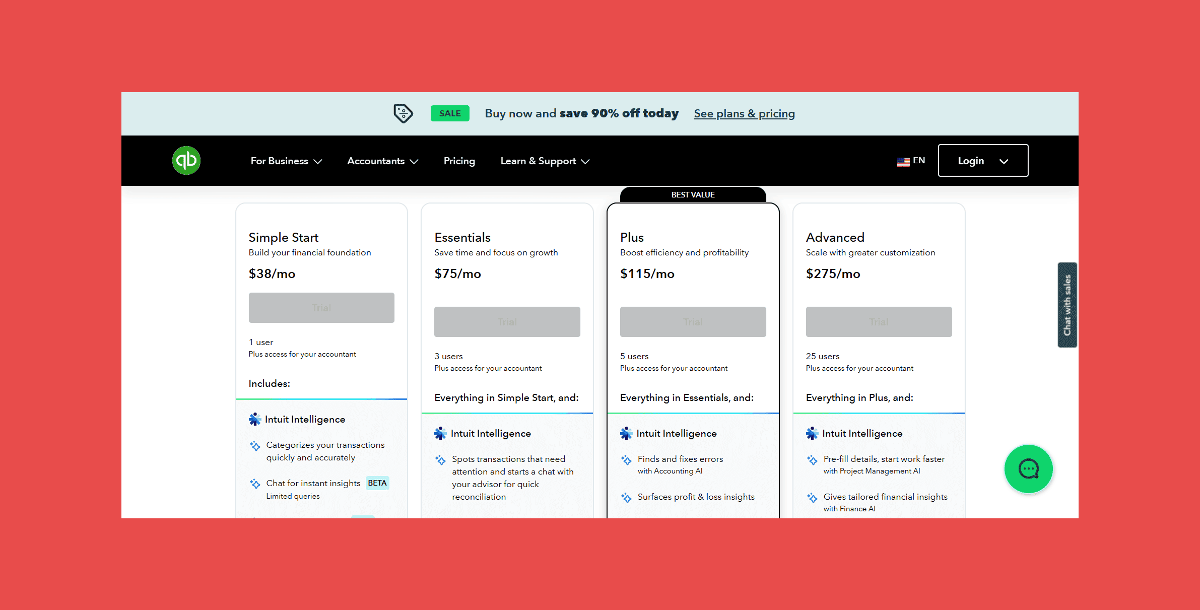 Quickbooks Pricing