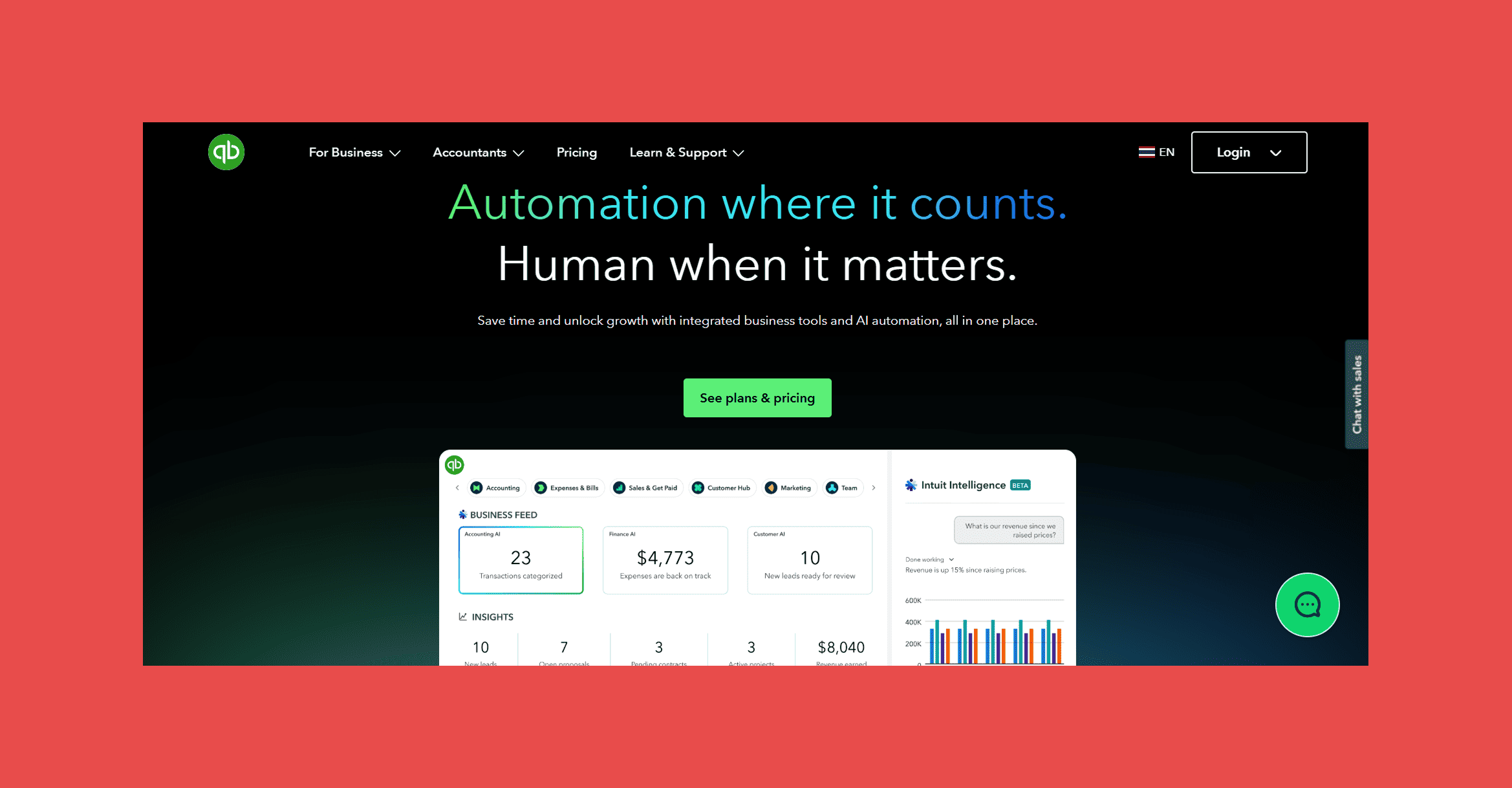 QuickBooks — Best for Finance