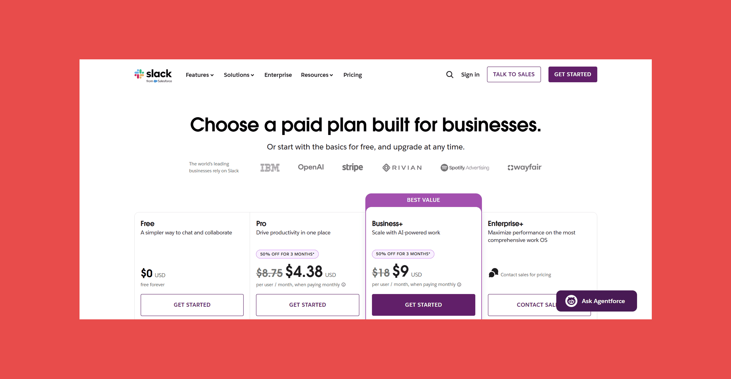 Slack Pricing