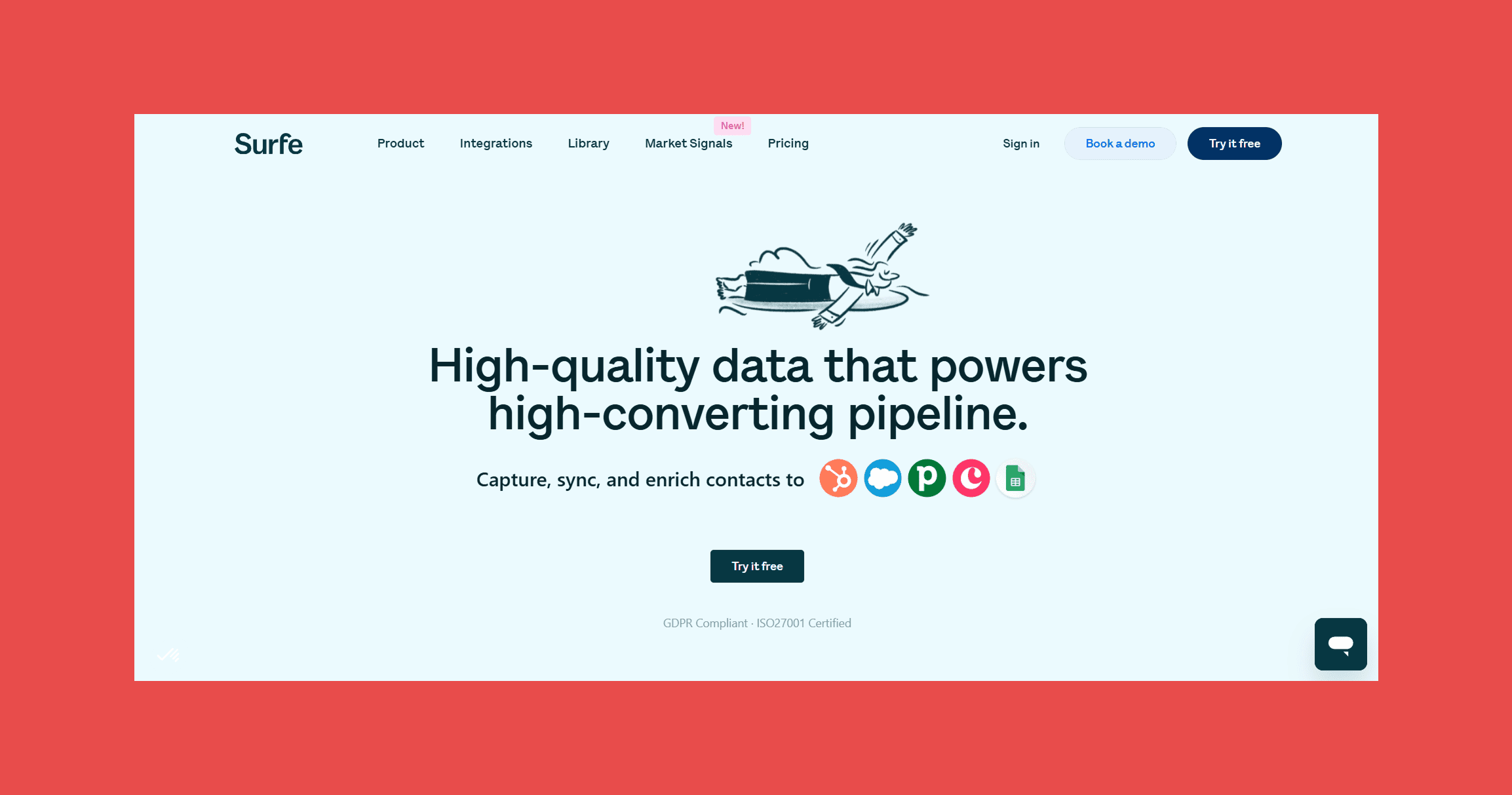 Surfe — Best for LinkedIn CRM Sync